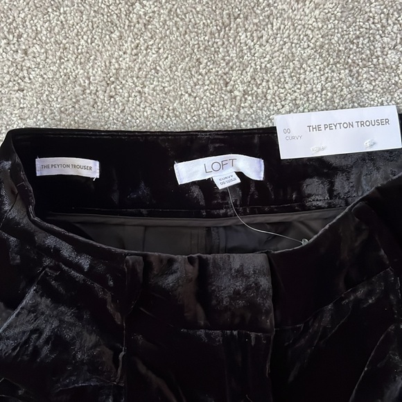 LOFT Curvy Peyton Trouser in Velvet - Picture 7 of 10